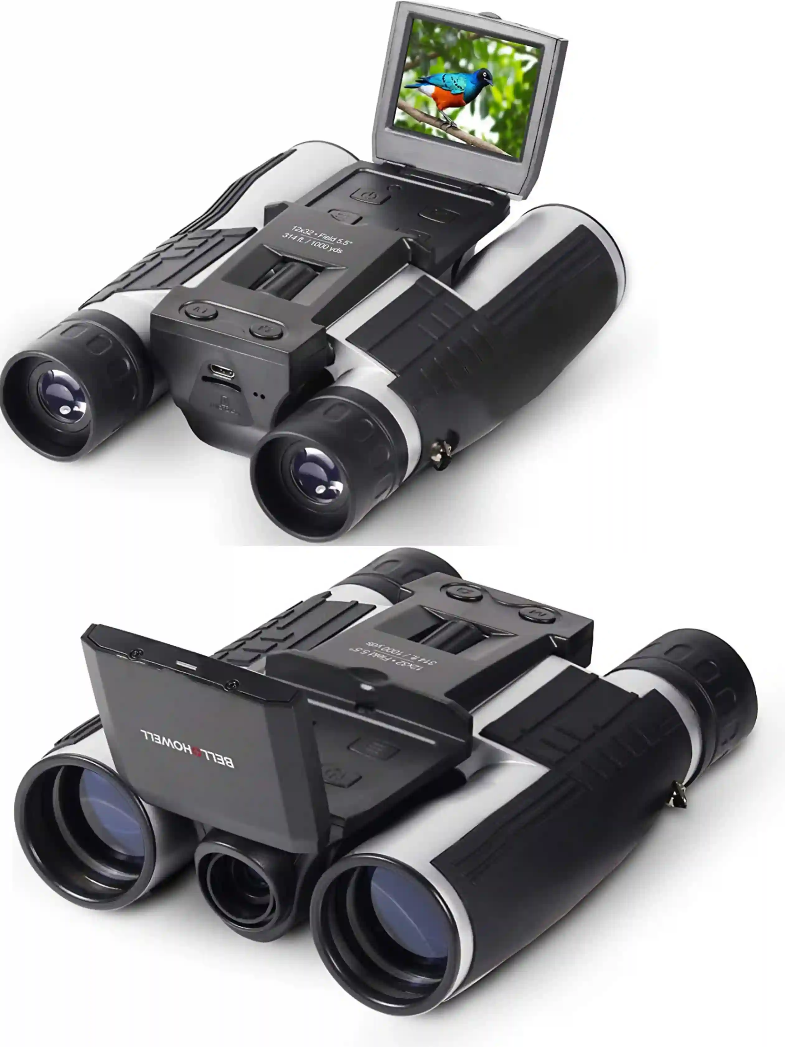 Bell Howell 12x32 Binoculars with HD Digital Camera